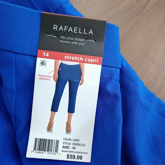 Rafaella Women's Blue Capris - Picture 4 of 4